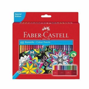 Creioane colorate, set 60 culori intense, hexagonale imagine