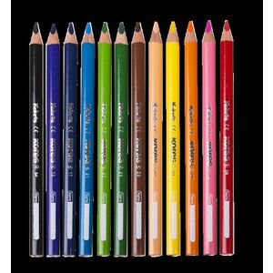 Set 12 creioane colorate Jumbo, mina subtire si super soft, forma triunghiulara imagine