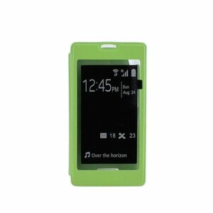 Husa smart view pentru Sony Xperia T3 verde imagine