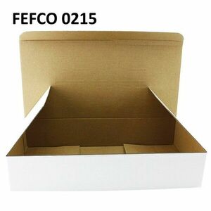Cutie carton autoformare 365x180x70, alb, microondul E 400 g, FEFCO 0215 imagine