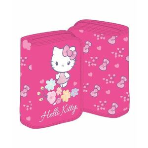 Penar fetite, imprimeu Hello Kitty, tip carte, compartiment cu fermoar, 2 extensii imagine
