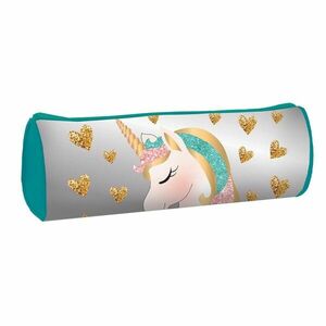 Penar tip borseta pentru fetite, cu Unicorn si sclipici, 1 compartiment imagine