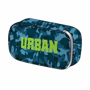 Penar borseta Urban Blue and Green, model army, material textil cu fermoar imagine