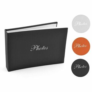 Album foto Soft Touch Book, tip carte, 10x15, 36 fotografii, 18 file, piele ecologica Alb imagine