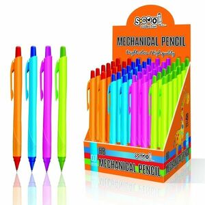 Creion mecanic, 0.7 mm, culori vibrante, Neon, forma ergonomica imagine