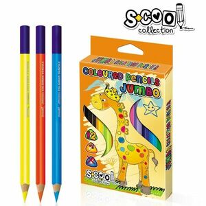 Creioane colorate, grosime mina 4 mm, flexibile, set 12 culori imagine