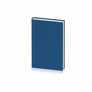 Agenda nedatata, format A5, 192 pagini albe offset, coperta buretata, albastru imagine