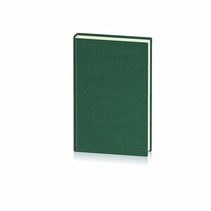 Agenda planificare, format A5, 192 pagini albe, semn de carte, coperta buretata, verde imagine