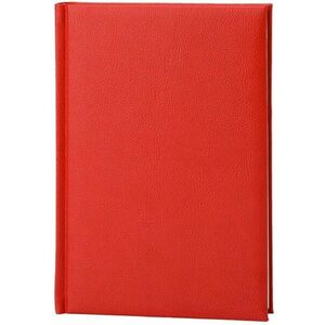 Agenda A5, planificare zilnica an 2024, 408 pagini ivoire, coperti rosii imagine