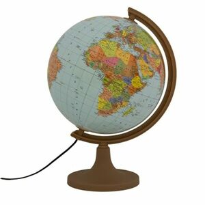 Glob geografic iluminat, harta politica, fus orar, diametru 32 cm imagine