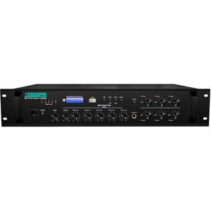 Amplificator PA 350W cu mixer, 6 zone, USB/SD/Tuner, 4Mic si 3AUX, 100V & 4-16 Ohmi imagine