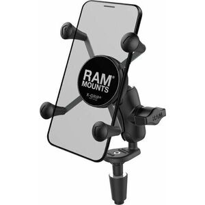Ram Mounts X-Grip Phone Holder Fork Stem Base Suport moto telefon, GPS imagine