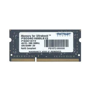 Memorie Notebook Patriot Signature 4GB DDR3L 1600MHz 1 Rank Double Sided 1.35V imagine