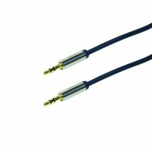 Cablu audio , LogiLink , 3.5 tata/tata , 0.5 m , albastru imagine
