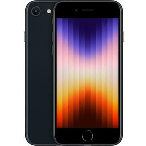 Telefon Mobil Apple iPhone SE (2022), Procesor Apple A15 Bionic Hexa-core, Retina IPS LCD Capacitive Touchscreen 4.7inch, 4GB RAM, 64GB Flash, Camera 12MP, Wi-Fi, iOS, 5G (Negru) imagine