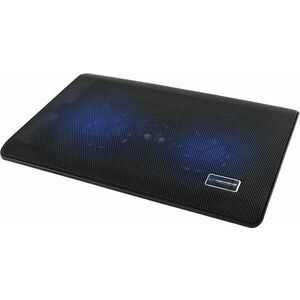 Cooler laptop Esperanza Chinook, 2 ventilatoare, USB, 3000 rpm, 1, 25 W, 21 dBA, 35 x 25 x 20 cm, negru imagine