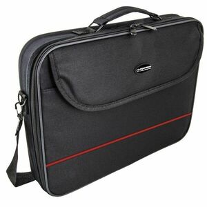Geanta laptop 15.6 inch Classic Esperanza, 32 x 29 x 4, 6, negru/rosu imagine