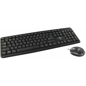 Kit tastatura si mouse cu fir Esperanza Salem, USB, 1000dpi, negru imagine
