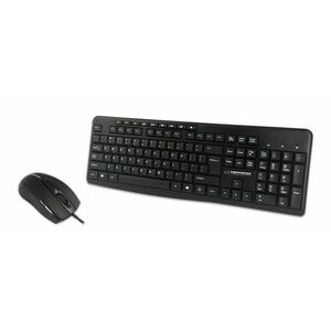 Kit tastatura si mouse gaming Esperanza Arvada, USB 2.0, 1000dpi, negru imagine