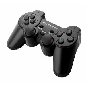 Controller cu fir PS3/PC Esperanza Trooper, USB, 12 butoane, negru imagine