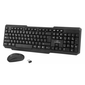 Kit tastatura si mouse bluetooth 2, 4 Ghz Esperanza Memphis, USB, 3 butoane, 1000dpi, negru imagine