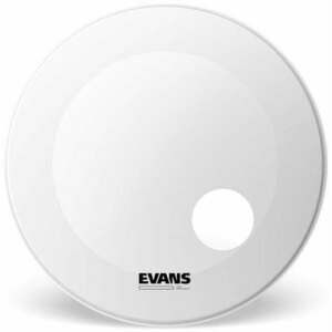Evans BD18RGCW EQ3 Coated White 18" Alb Față de rezonanță pentru tobe imagine