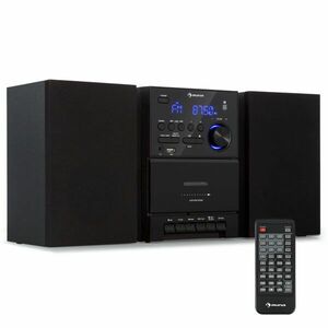 Auna MC-40 DAB, sistem stereo, UKW/DAB+, Bluetooth, CD, casetă, USB, telecomandă imagine