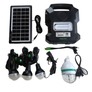 Kit solar GD-Lite 1000A dotat cu dispozitive USB cu 4 becuri LED + Acumulator de mare capacitate + RADIO imagine