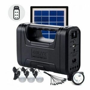 Kit solar GD-Lite 1 dotat cu dispozitive USB cu 3 becuri LED + acumulator de mare capacitate imagine