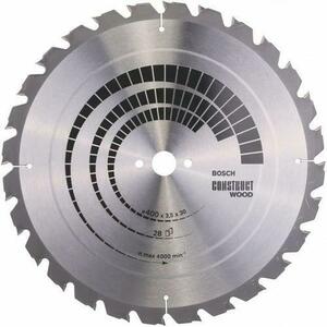 Disc pentru fierastrau circular Bosch Construct Wood 400x3.5x30mm 28T imagine