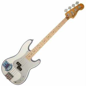 Fender Steve Harris Precision Bass MN Olympic White imagine
