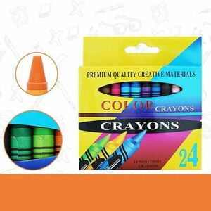 Creioane cerate colorate, set 24 bucati/set, 7.5 cm imagine