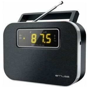 Radio portabil Muse M-081 R, LED, Dual-Alarm, Boxa frontala (Negru) imagine