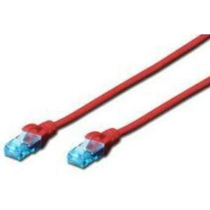 Cablu UTP Digitus DK-1512-010/R, CAT.5e, Patch 1 m (Rosu) imagine