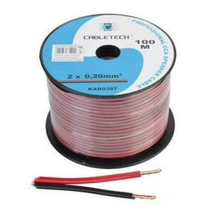 Cablu difuzor CCA 2x0.20mm rosu/negru 100m imagine