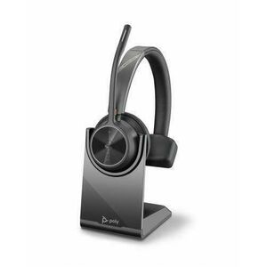 Casti Wireless Call Center Poly Voyager 218471-02, Stand incarcare, USB Type-A, Bluetooth 5.2 (Negru) imagine