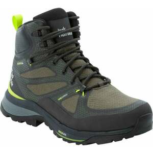 Jack Wolfskin Force Striker Texapore Mid M Lime/Dark Green 44 Pantofi trekking de bărbați imagine