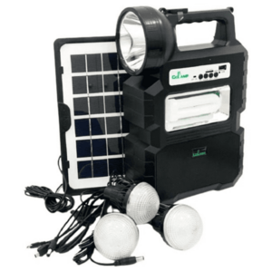 Kit solar portabil CCLAMP CL-810 cu 3 becuri incluse Radio FM si Bluetooth imagine