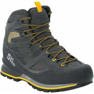 Jack Wolfskin Force Crest Texapore Mid M Black/Burly Yellow XT 42 Pantofi trekking de bărbați imagine