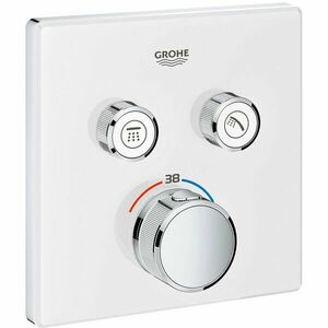 Ornament Grohe Grohterm Smartcontrol termostatic, patrat, 2 iesiri, alb, 29156ls0 imagine