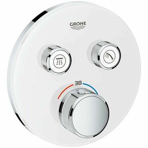 Ornament Grohe Grohterm Smartcontrol termostatic rotund, 2 iesiri, alb, 29151ls0 imagine
