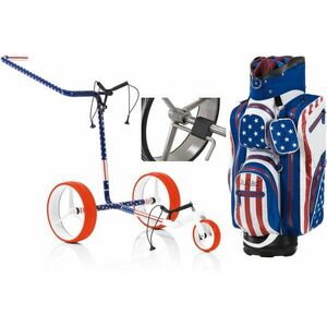 Jucad Carbon 3-Wheel Deluxe SET USA Cărucior de golf manual imagine