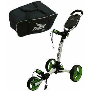 Axglo TriLite SET White/Green Cărucior de golf manual imagine
