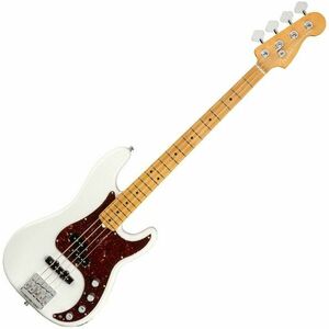 Fender American Ultra Precision Bass MN Arctic Pearl imagine