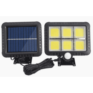Proiector solar 128 LED 6 COB cu senzor și telecomandă imagine