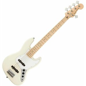 Fender Squier Affinity Series Jazz Bass V MN WPG Olympic White imagine