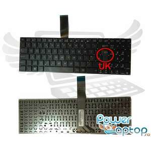 Tastatura Asus K56 layout UK fara rama enter mare imagine