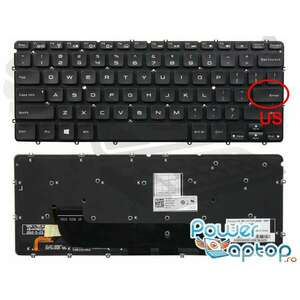 Tastatura Dell XPS 13 layout US fara rama enter mic iluminata backlit imagine