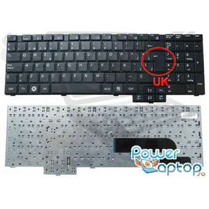 Tastatura Samsung NP RC710 layout UK fara rama enter mare imagine
