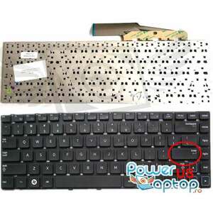 Tastatura Samsung NP300E7A layout US fara rama enter mic imagine